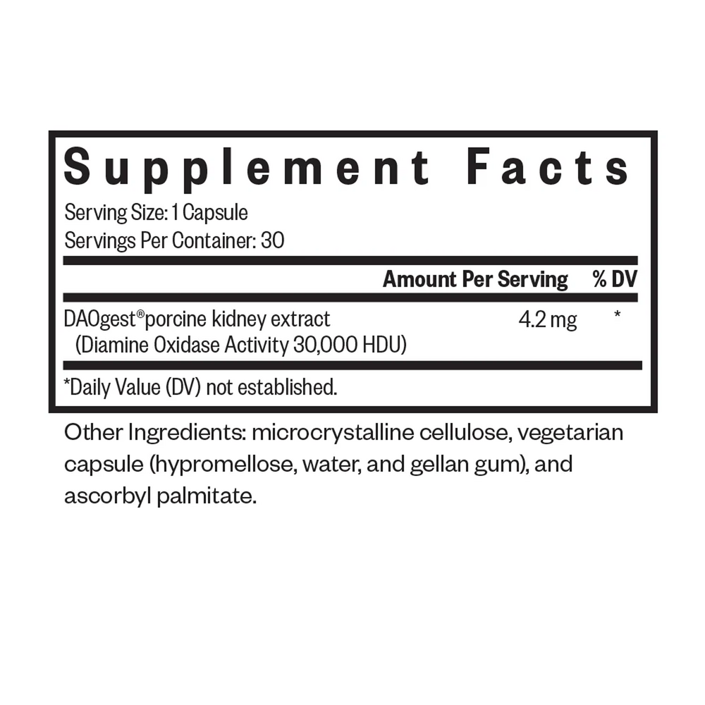 DAO ENZYME- formerly Histamine Digest