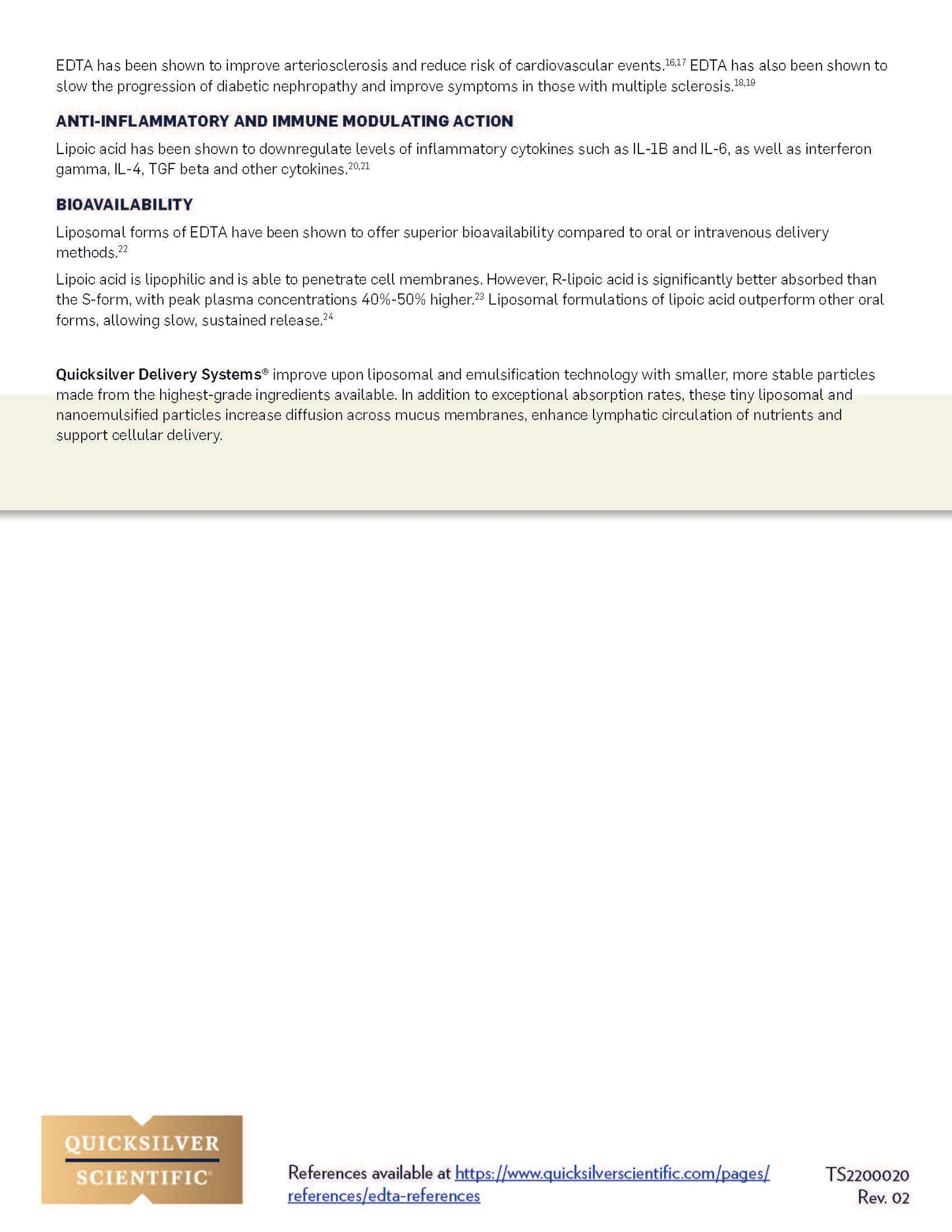 Liposomal EDTA with RLA