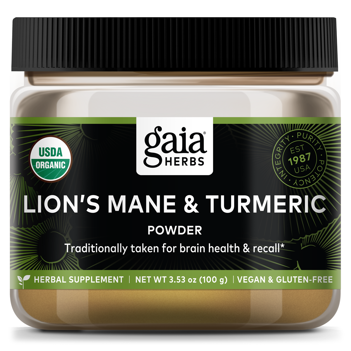 Lion's Mane and Turmeric - 3.5 oz
