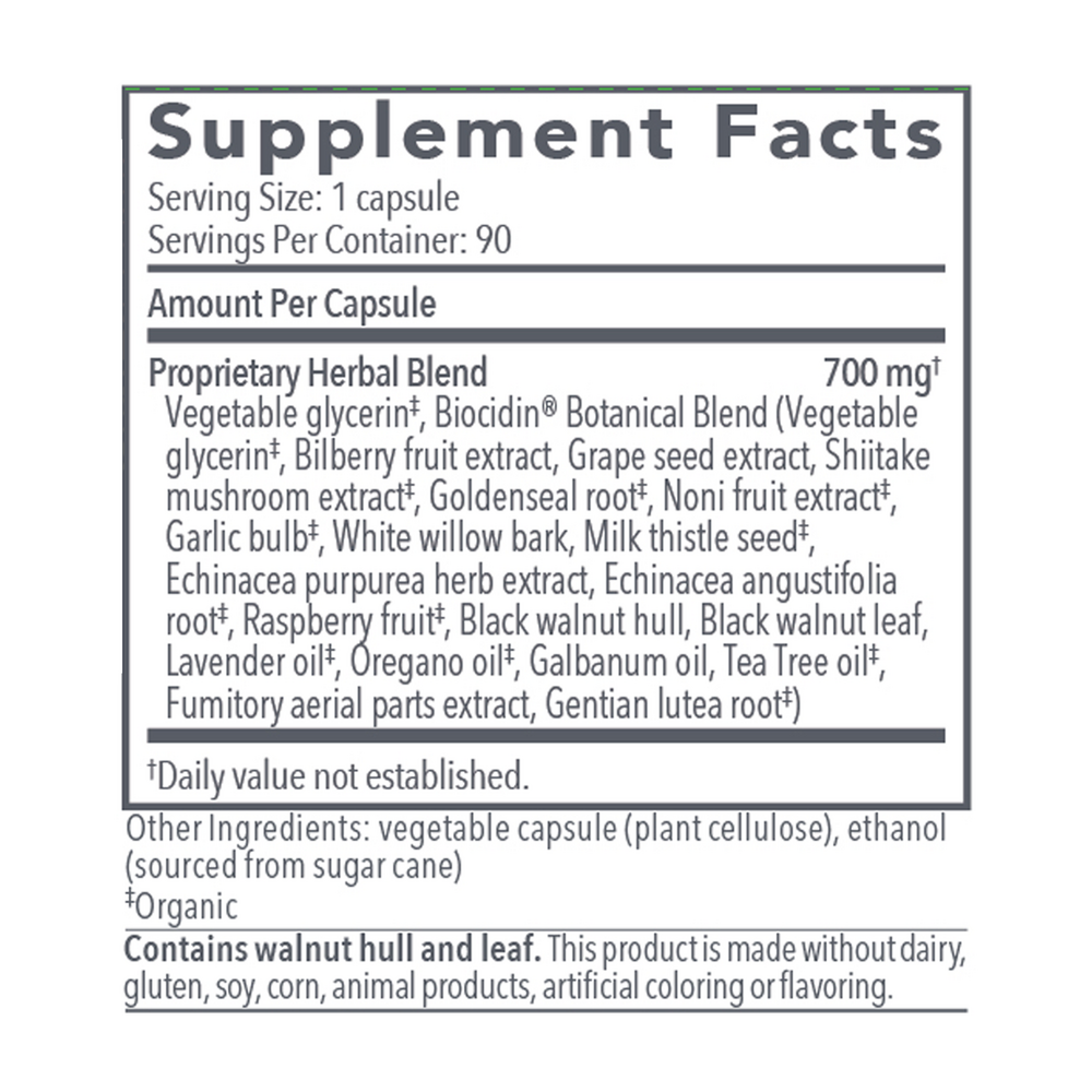 Biocidin® Capsules - Potent Broad Spectrum- 90 capsules