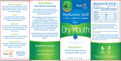 Hyaluronic Acid Dry Mouth and Gum Health Lozengers