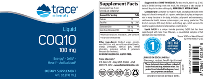 Liquid CoQ10 100 mg 118 mil Trace Minerals