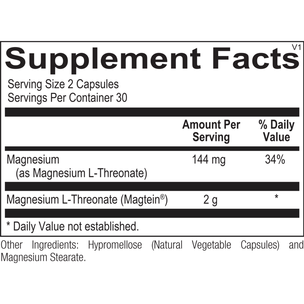 Magnesium L-Threonate (Magtein)