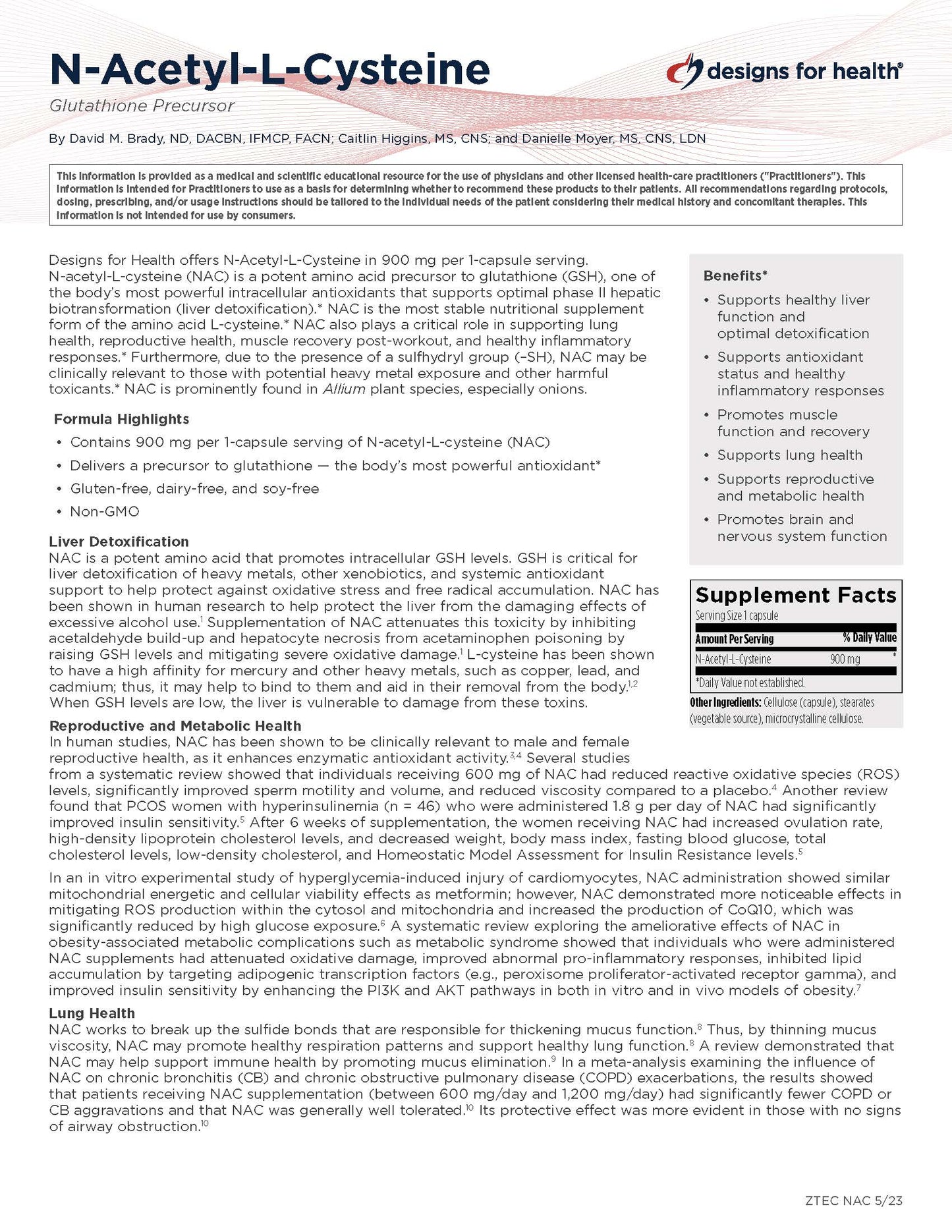 NAC (N-Acetyl-Cysteine)  900mg 120 capsules