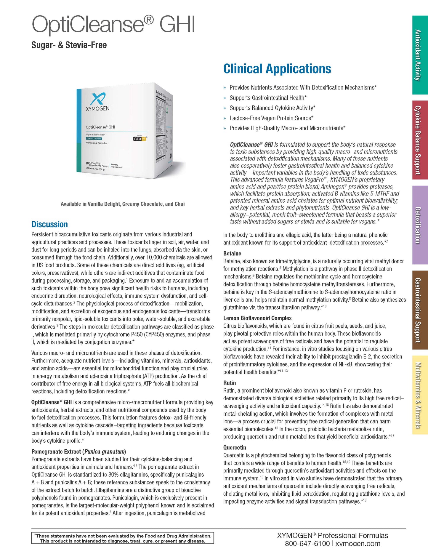 Opti-Cleanse GHI Detoxification System- 20 pouch/serving