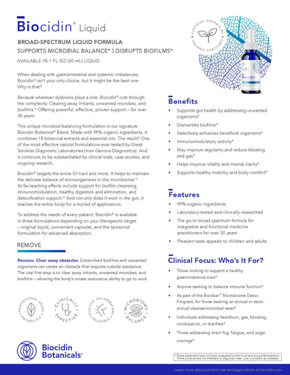 Biocidin Liquid- Broad spectrum formula