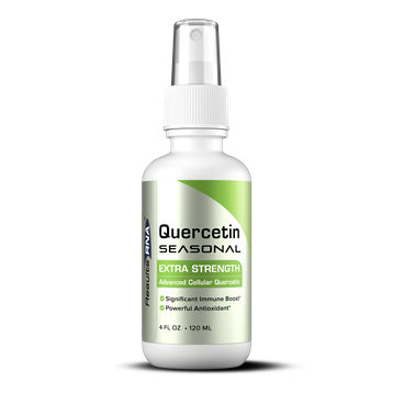 Quercetin seasonal throat spray