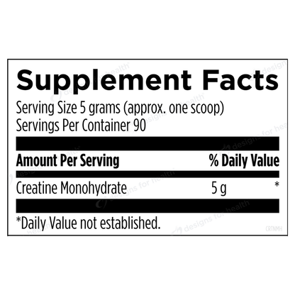 Creeatine Monohydrate 5 gram/serving powder