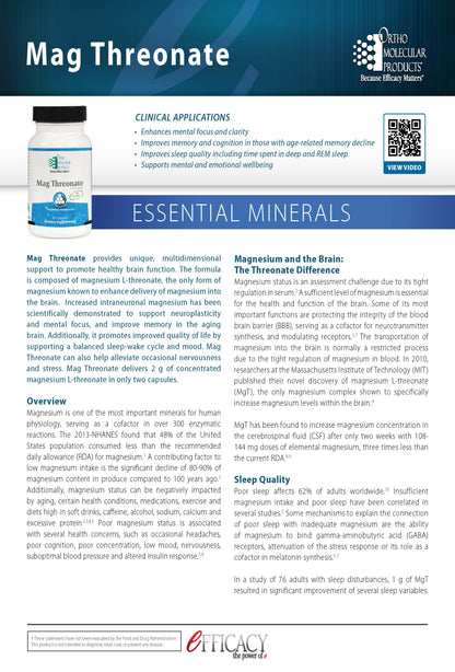 Magnesium L-Threonate (Magtein)