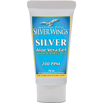 Colloidal Silver 200 PPM Aloe Gel 1.5 oz with Tea Tree Oil and Aloe