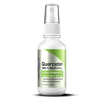 Quercetin seasonal throat spray