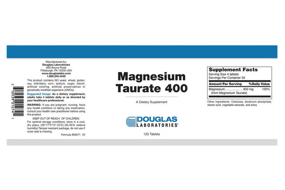 Magnesium Taurate 400  // purchase on our Fullscript store