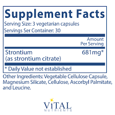 Vital Nutrient Strontium