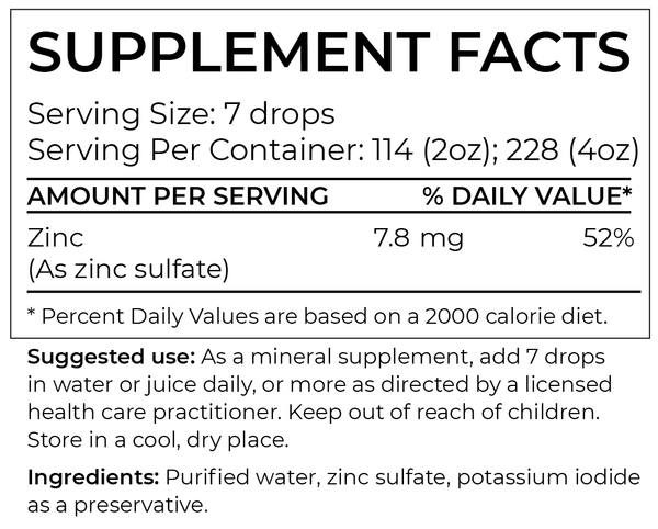 BodyBio Zinc Liquid Mineral  //