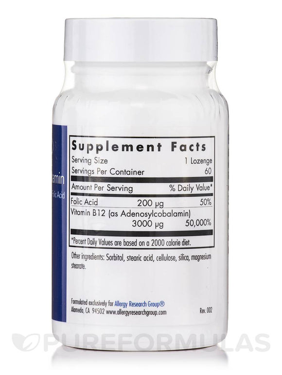 B12 Adenosylcobalamin lozenger  // purchase on our Fullscript store