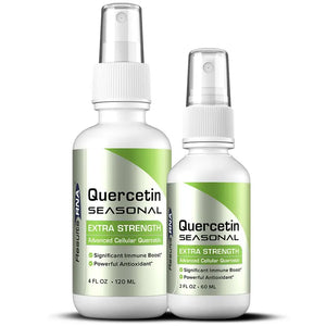 Quercetin seasonal throat spray